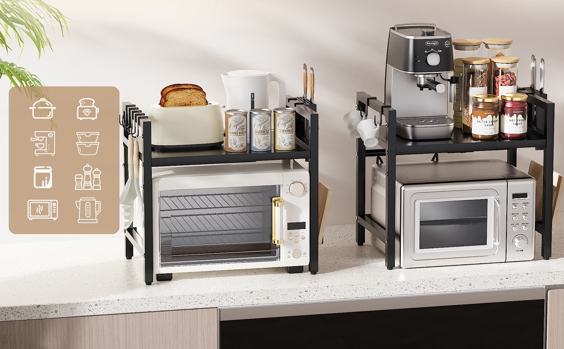 UTINEX® compatible con microondas de distintos tamaños — Bosch, Samsung, LG y otras marcas